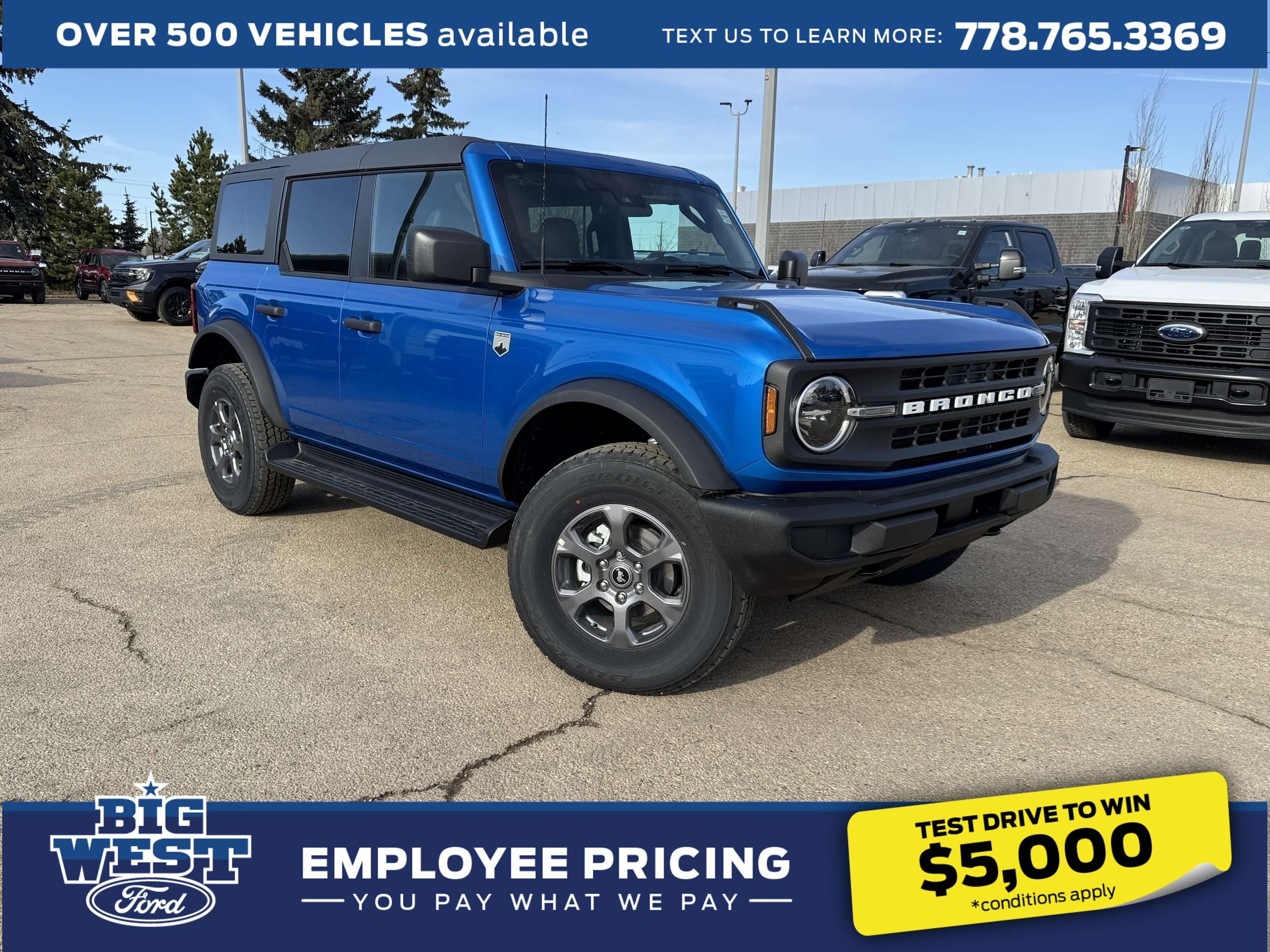 Blue 2026 Ford Bronco SUV / Crossover Four-Wheel Drive Automatic