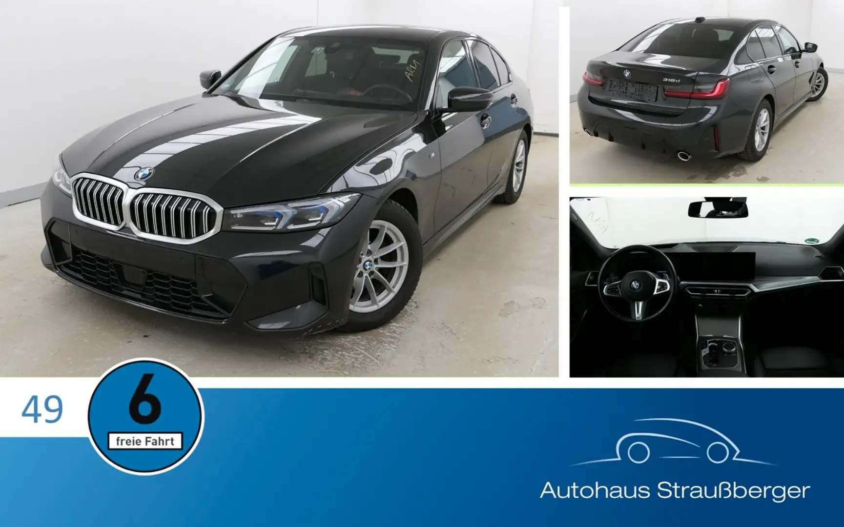 BMW 318 d M Sport ACC MFL KZU 3ZK LED RFK PDC Nero - 1