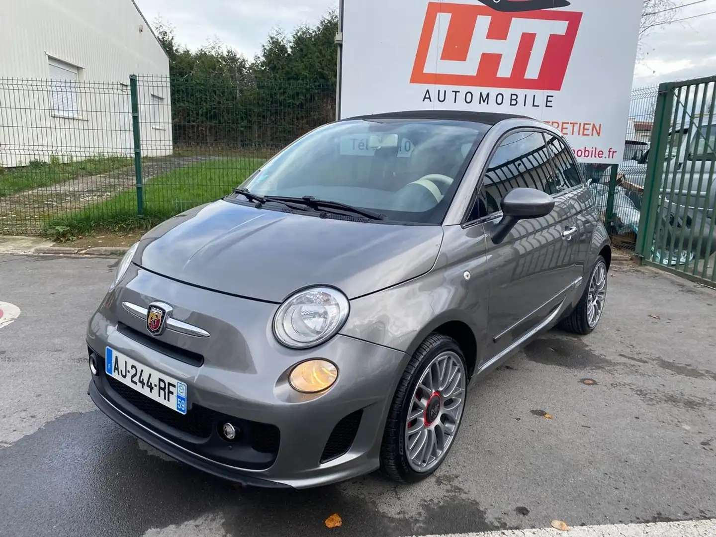 Abarth 500C 1.2 69ch lounge toit ouvrant Gris - 1