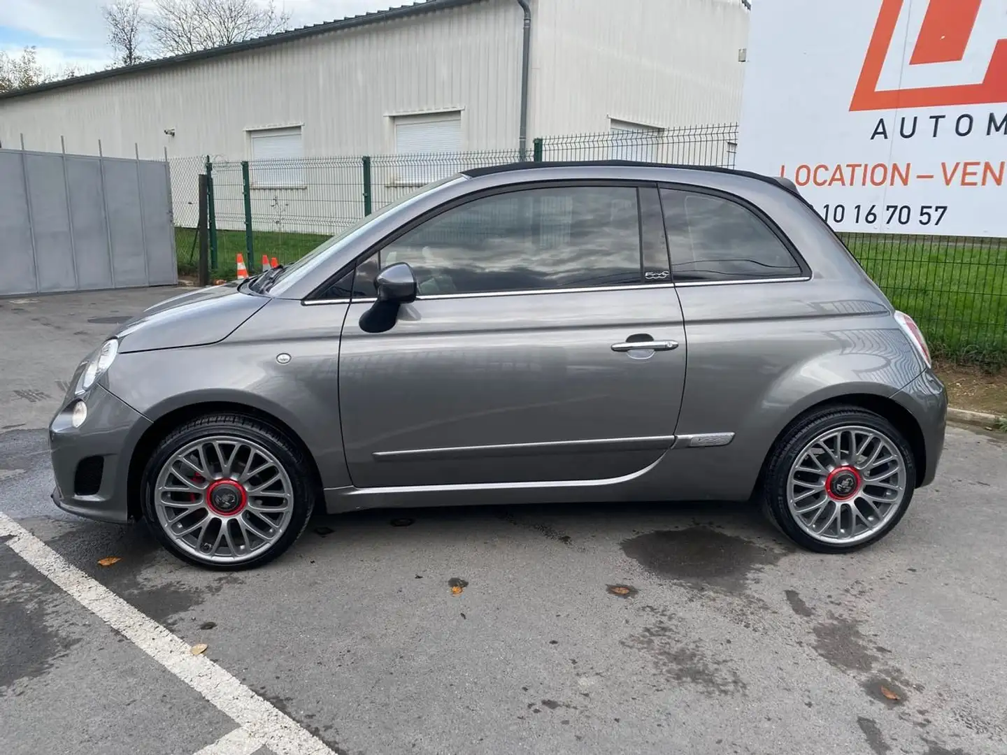 Abarth 500C 1.2 69ch lounge toit ouvrant Gris - 2