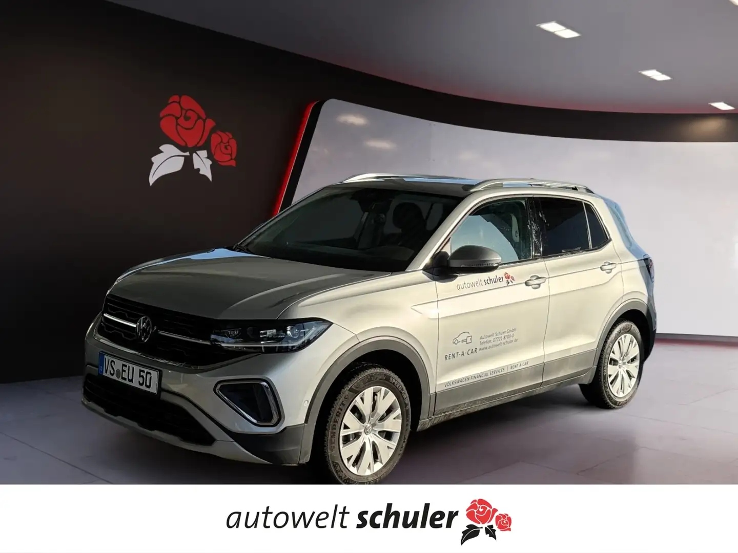 Volkswagen T-Cross 1,0 TSI DSG Style AHK Kamera Silber - 1