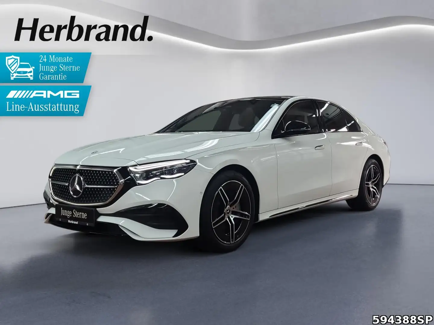 Mercedes-Benz E 220 d AMG Night Pano 360° Burmester Memory . Weiß - 1