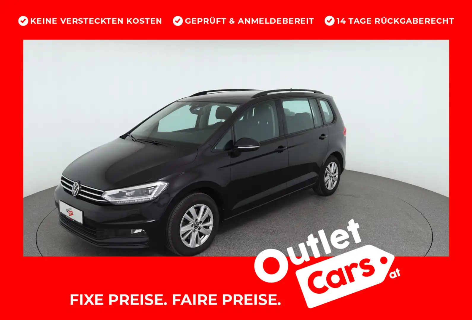Volkswagen Touran TDI SCR DSG 5-Sitzer Schwarz - 1