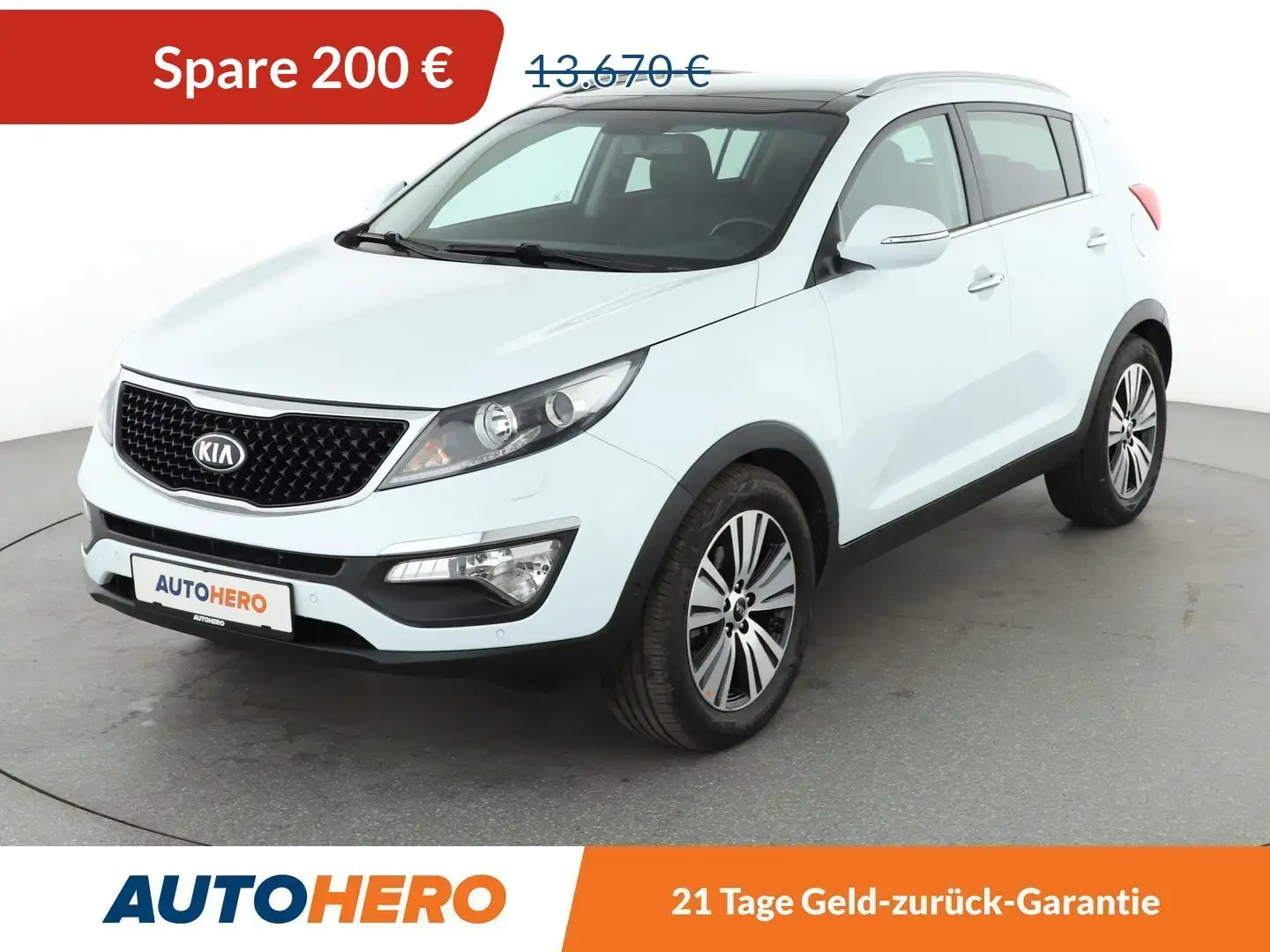 Kia Sportage 1.7 CRDi Spirit 2WD *NAVI*TEMPO*PDC*SHZ*ALU* Weiß - 1