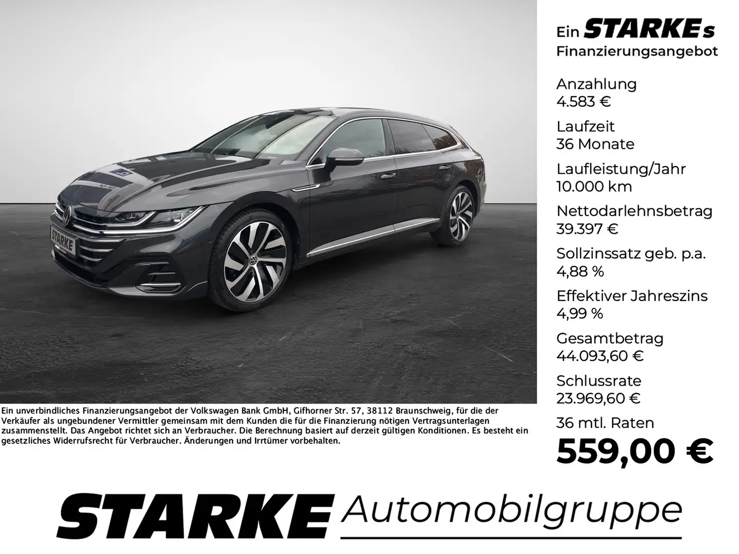 Volkswagen Arteon Shooting Brake 2.0 TDI DSG R-Line Grau - 1