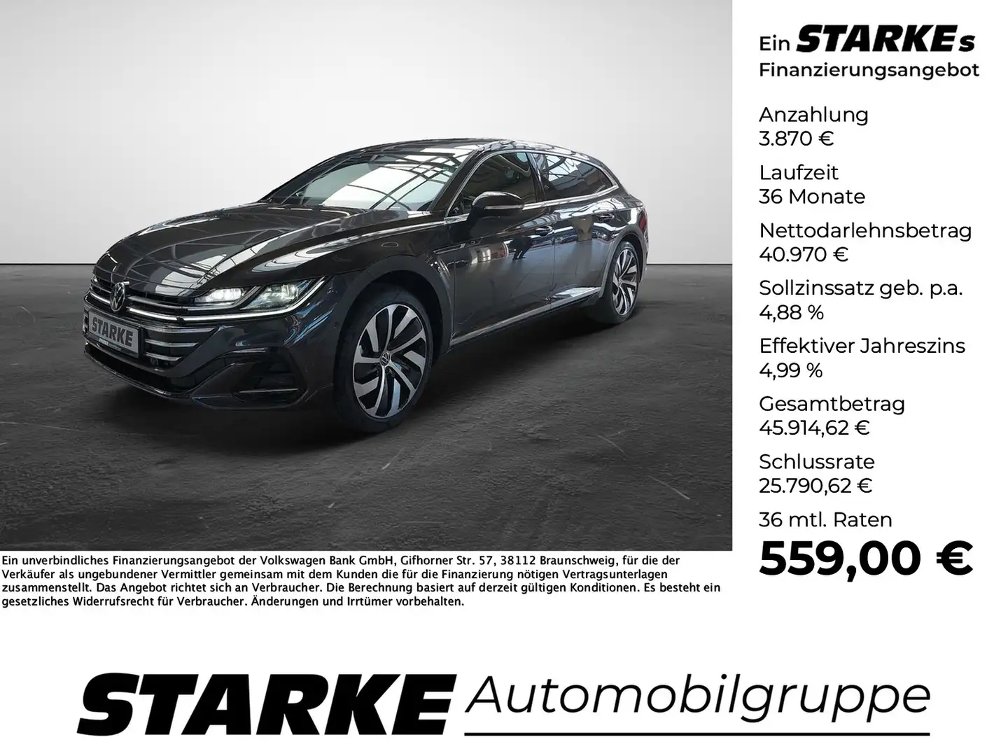 Volkswagen Arteon Shooting Brake 2.0 TDI DSG R-Line Grau - 1