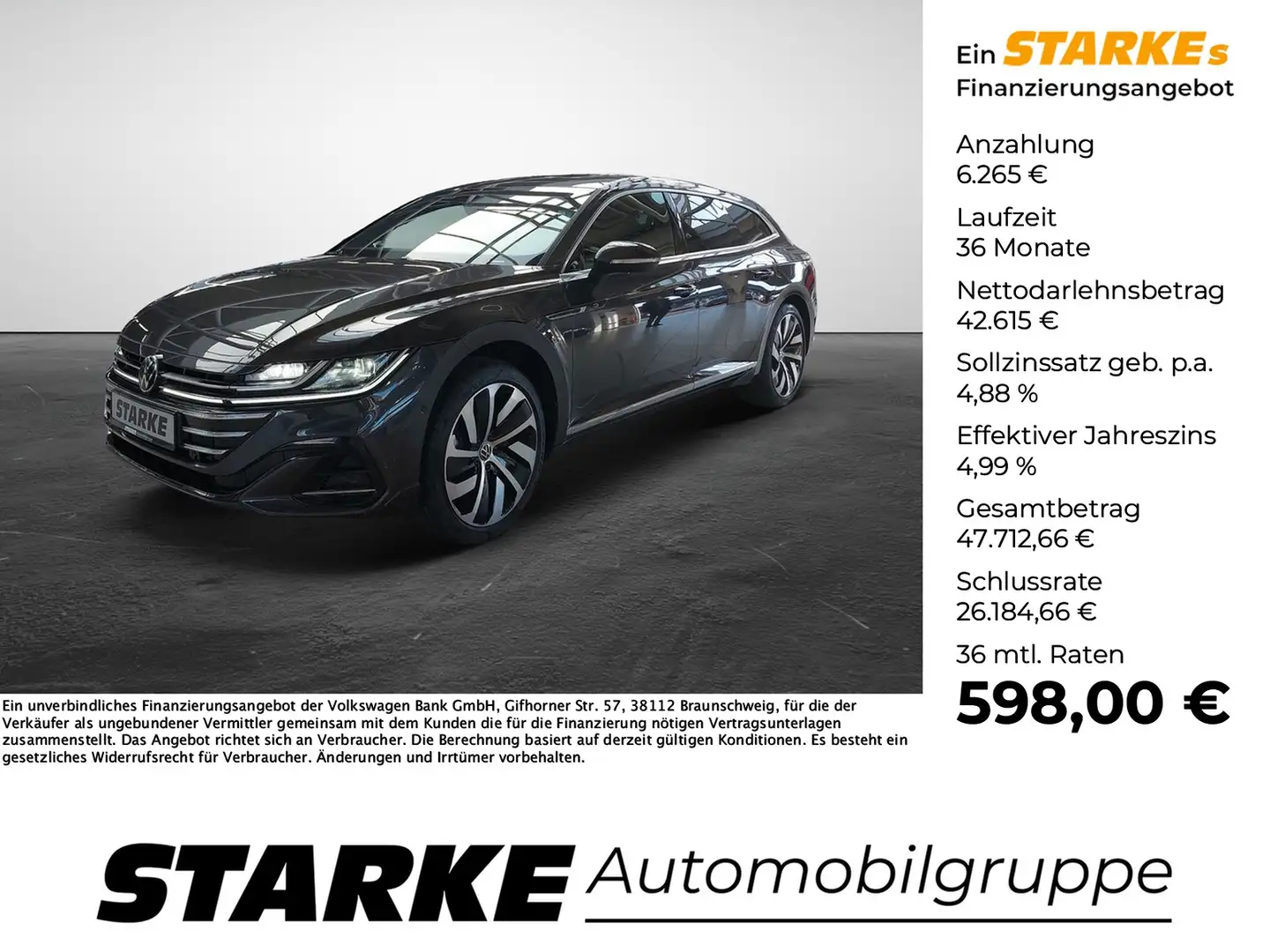 Volkswagen Arteon Shooting Brake 2.0 TDI DSG R-Line Grau - 1