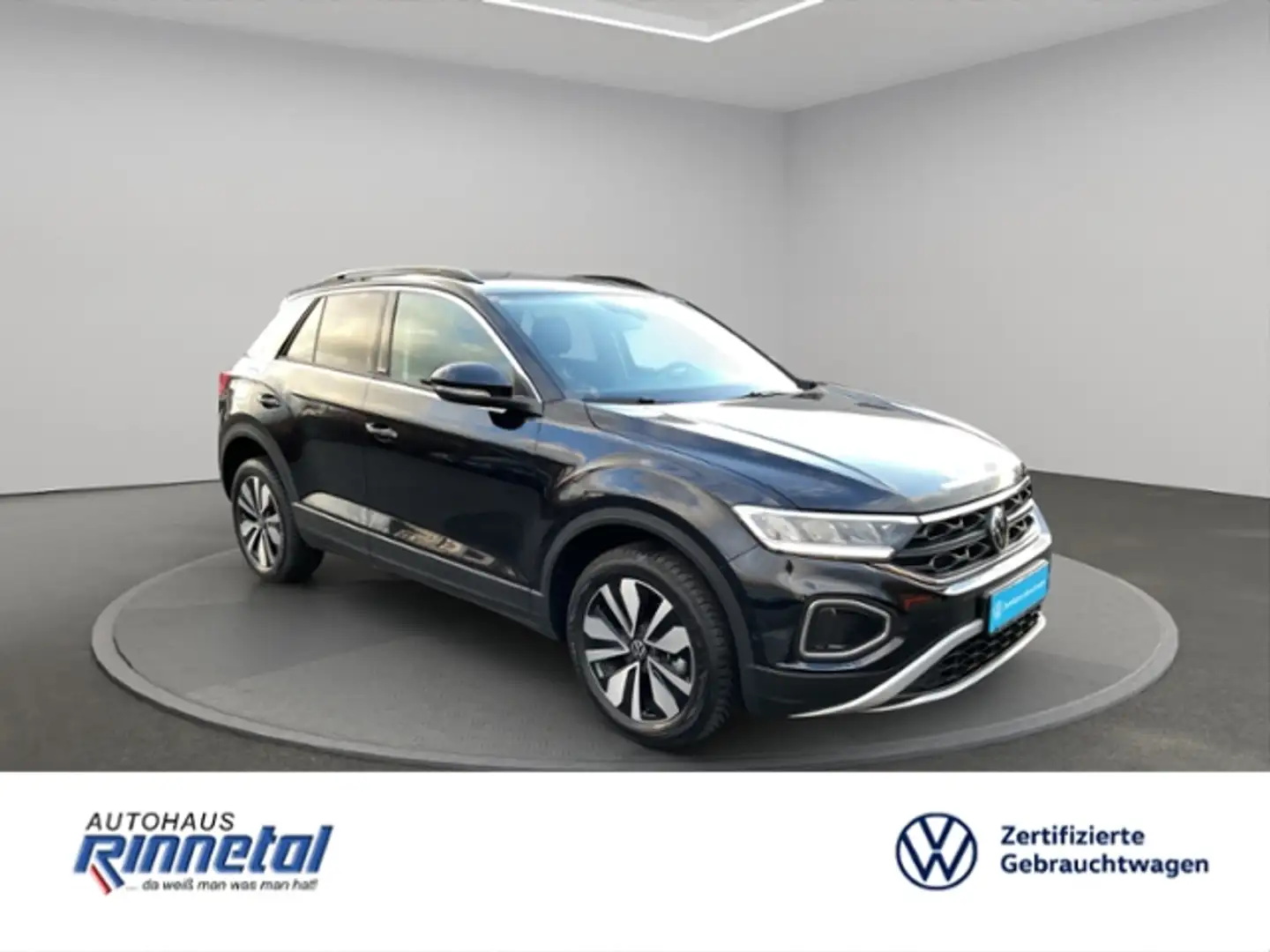 Volkswagen T-Roc 1.5 l TSI OPF Move 3J/100TKM+LED LICHT+NAVI+KLIMA Schwarz - 2
