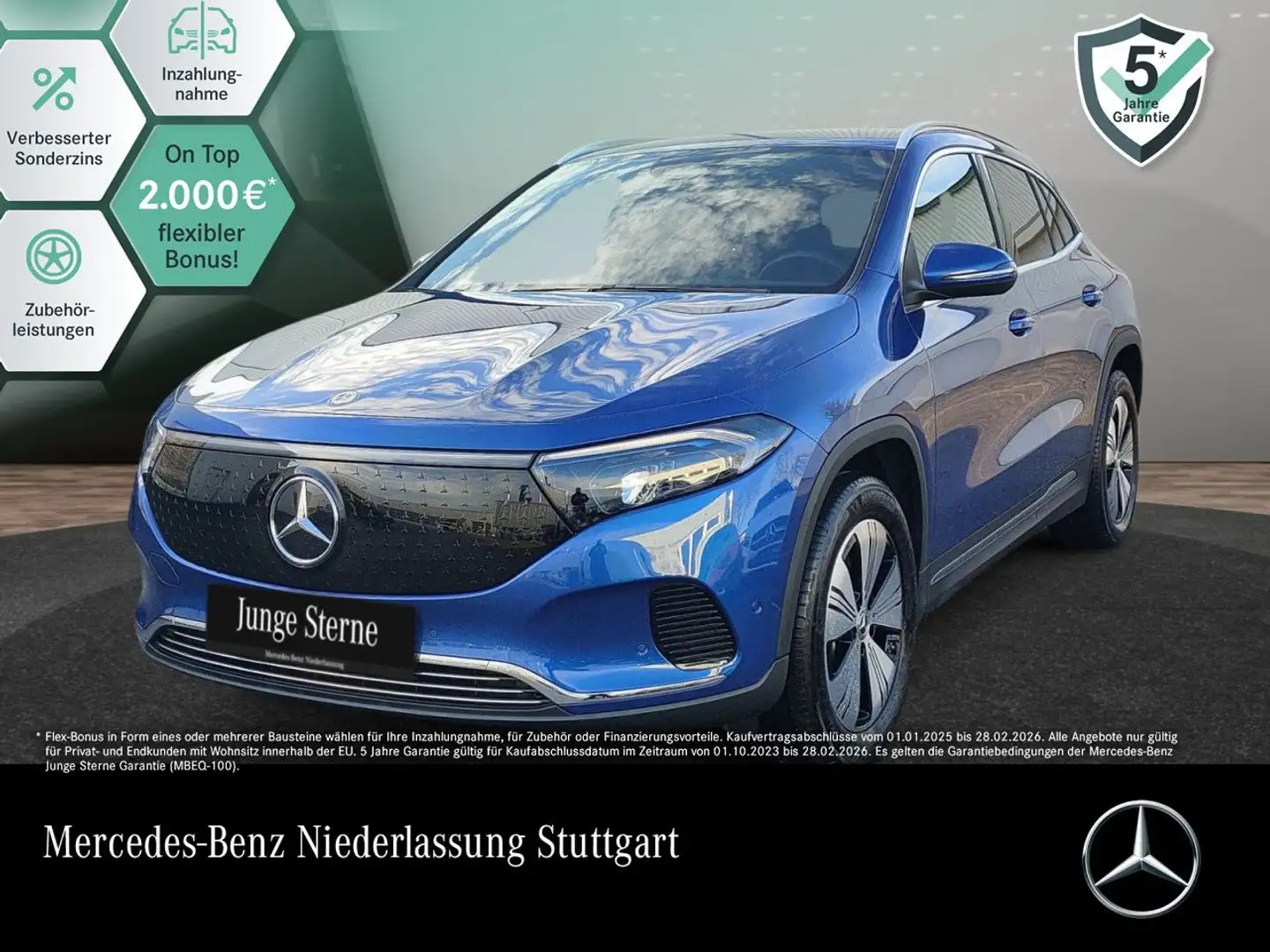 Mercedes-Benz EQA 350 4M PROG+ADVANCED+AHK+KAMERA+SPUR Blau - 1