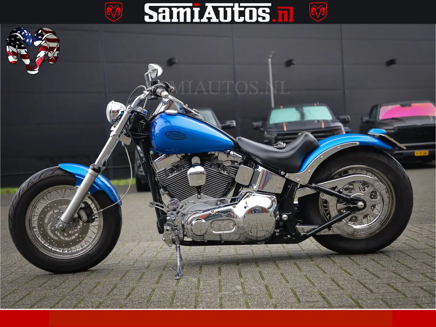 Harley-Davidson Softail 88 FXST Cutom | Origineel NL | Eerste Eigenaar | T Albastru - 2