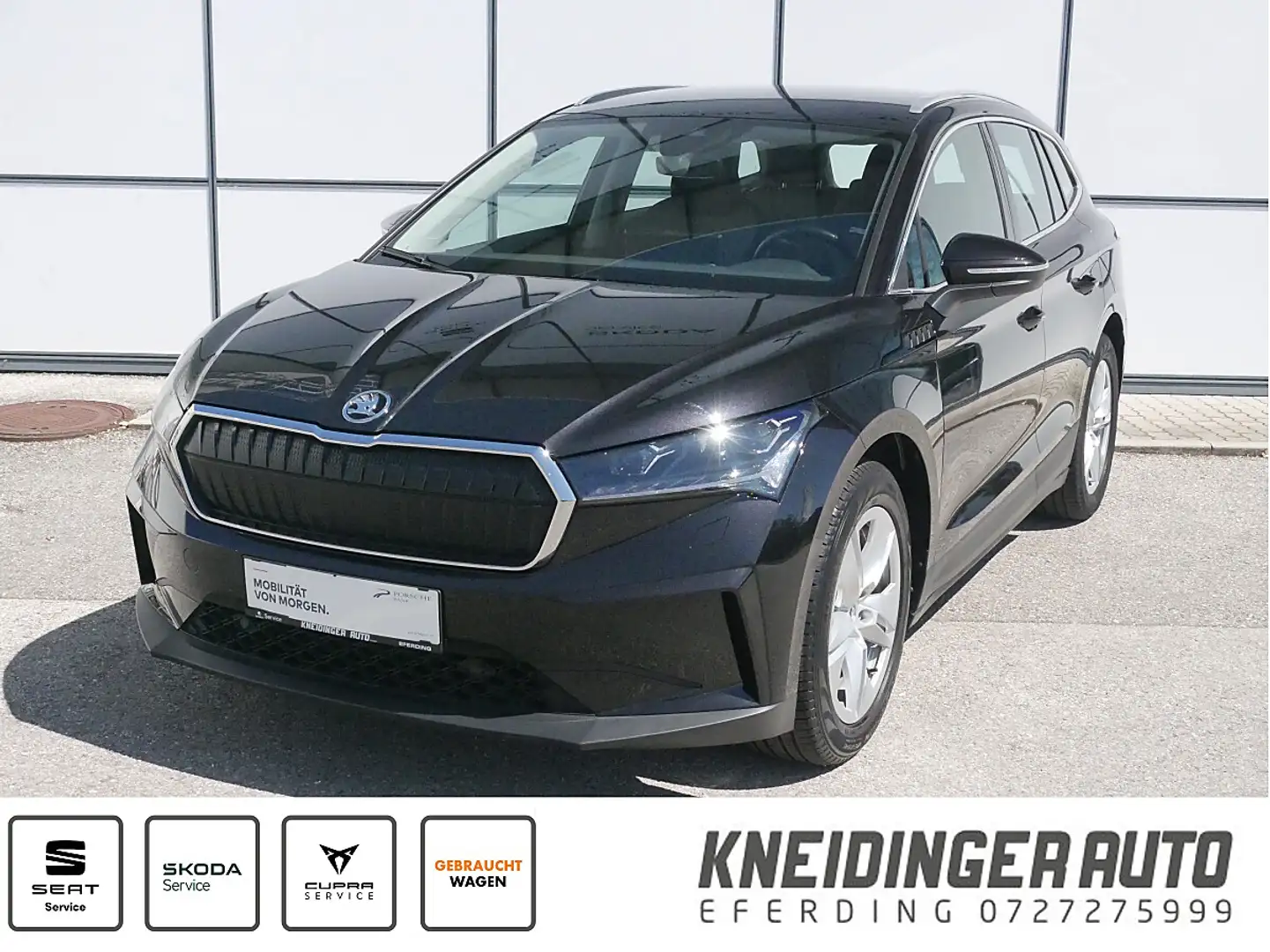 Skoda Enyaq iV 80 82kWh, Totwinkel-Assistent, Rückfahrkamer... Schwarz - 1