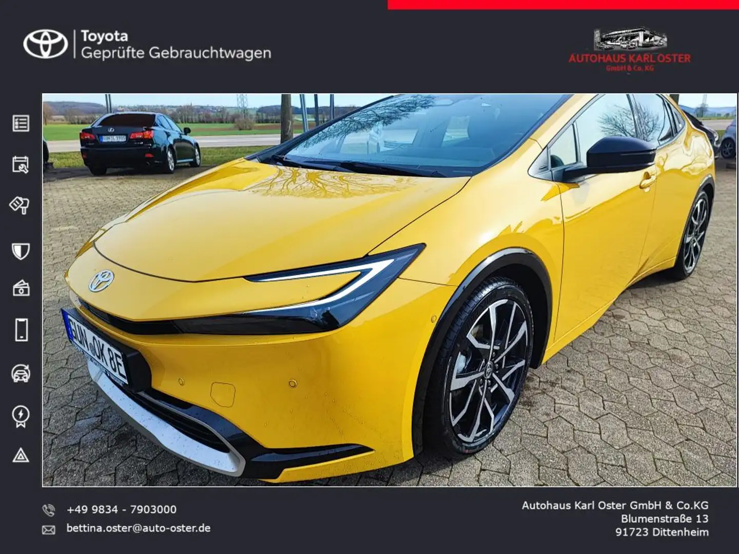 Toyota Prius Plug-in Hybrid Advanced Yellow - 1
