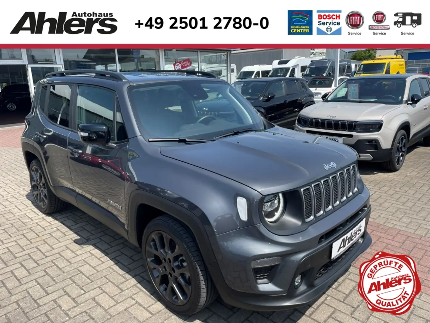 Jeep Renegade S-Edition+LEDER+ELSITZ+AUTOMATIK+KAMERA+TOTWINKEL+ Grau - 1