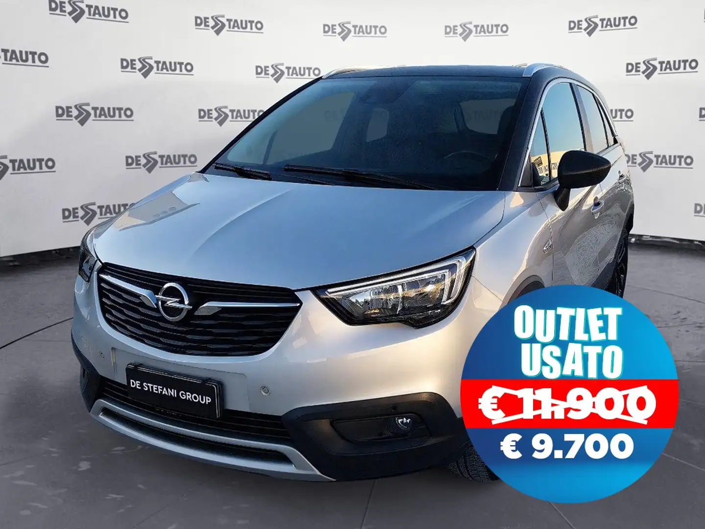 Opel Crossland Crossland X 1.2 Innovation s&s 110cv auto my19 Argento - 1