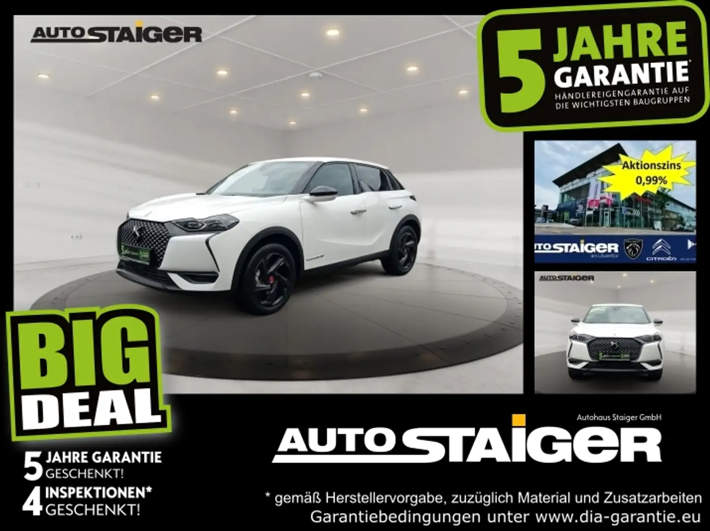 DS Automobiles DS 3 Crossback DS3 Crossback E-Tense Performance Line + Weiß - 1