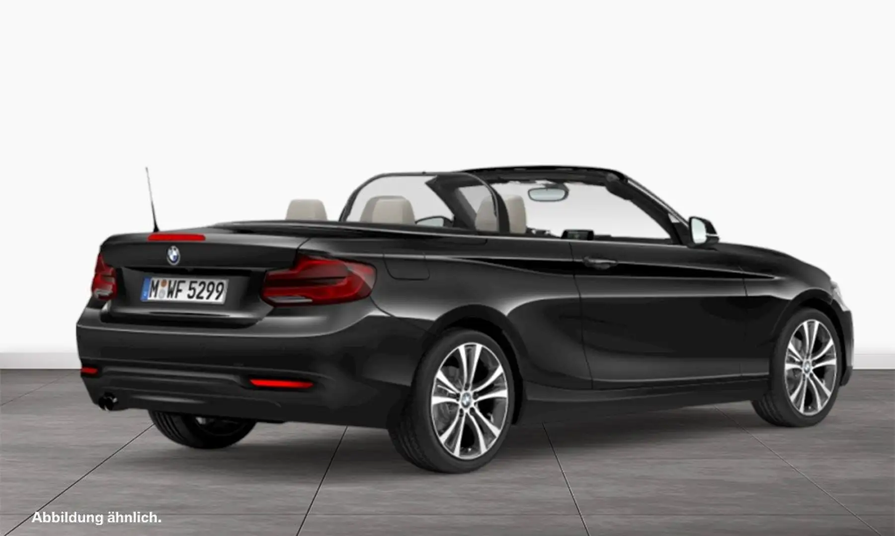 BMW 220 i Cabrio Sport Line DAB RFK Navi Bus. USB Schwarz - 2