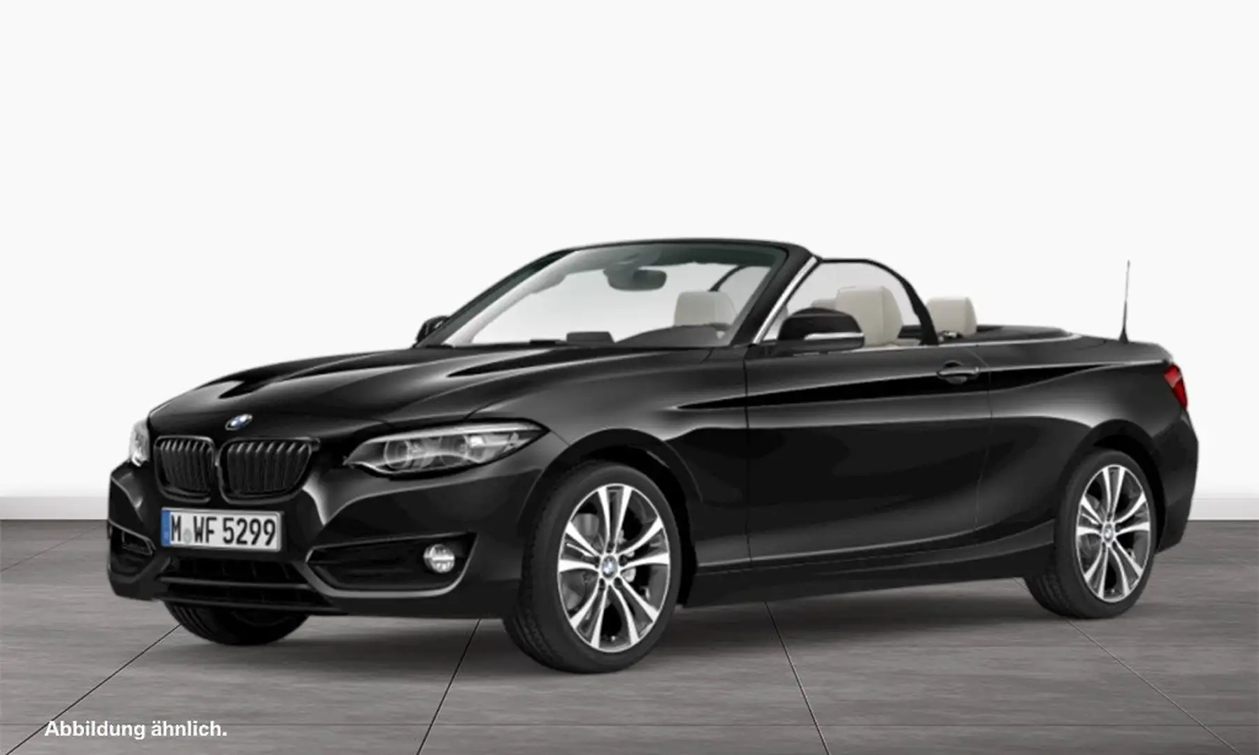 BMW 220 i Cabrio Sport Line DAB RFK Navi Bus. USB Schwarz - 1