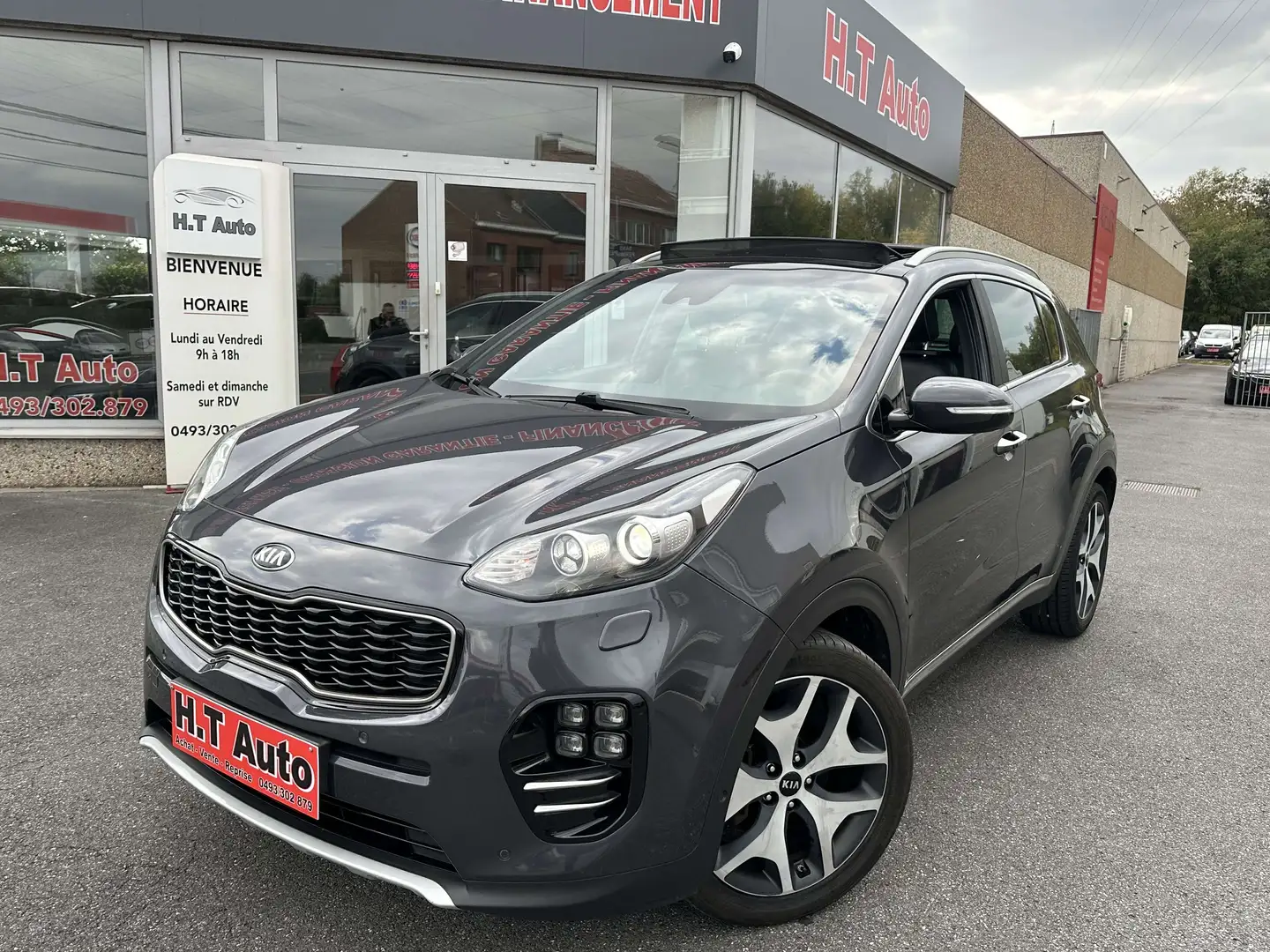 Kia Sportage 1.7 CRDi 2WD GT Line/Boite auto/Toit pano/Gps Bleu - 1