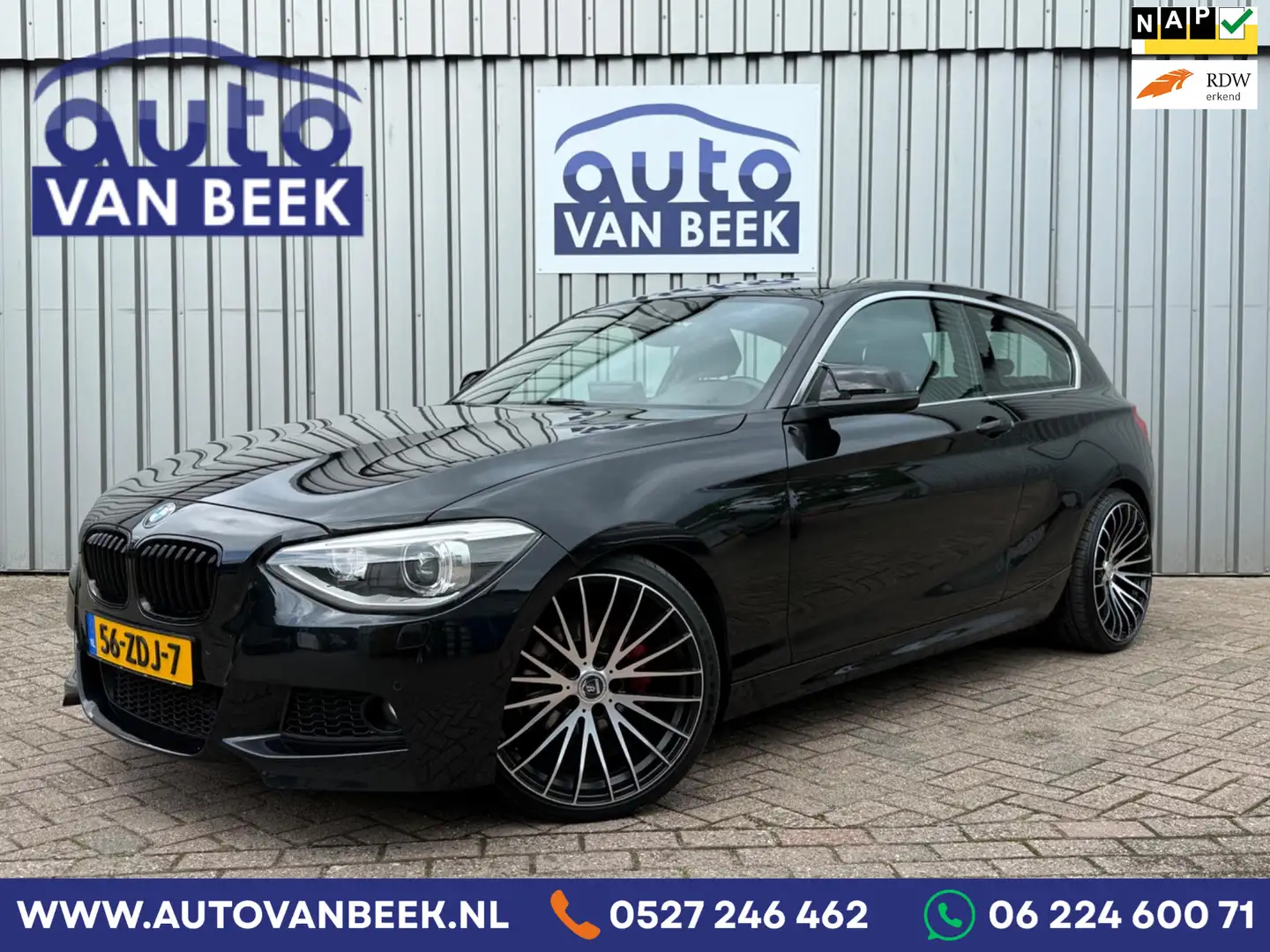 BMW 114 1-serie 114i Business+|Sensoren|Rijklaar Zwart - 1