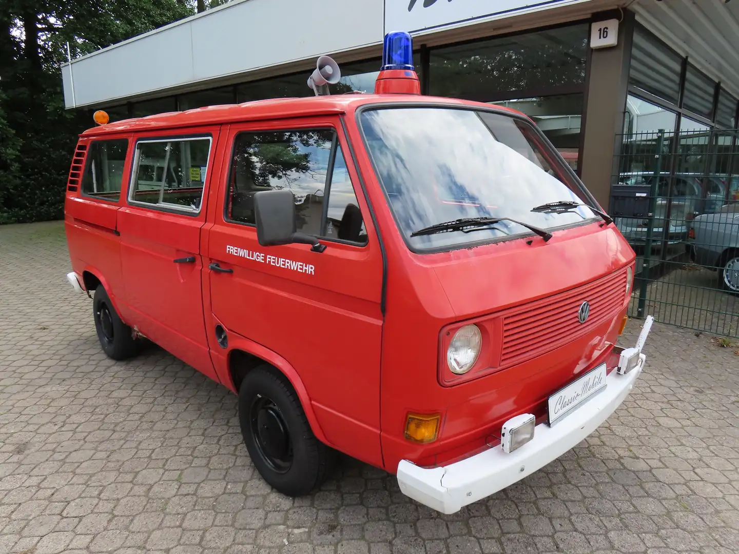 Volkswagen T3 Feuerwehr *1.Hand*nur 121 TKM*8 Sitze*läuft* Piros - 1