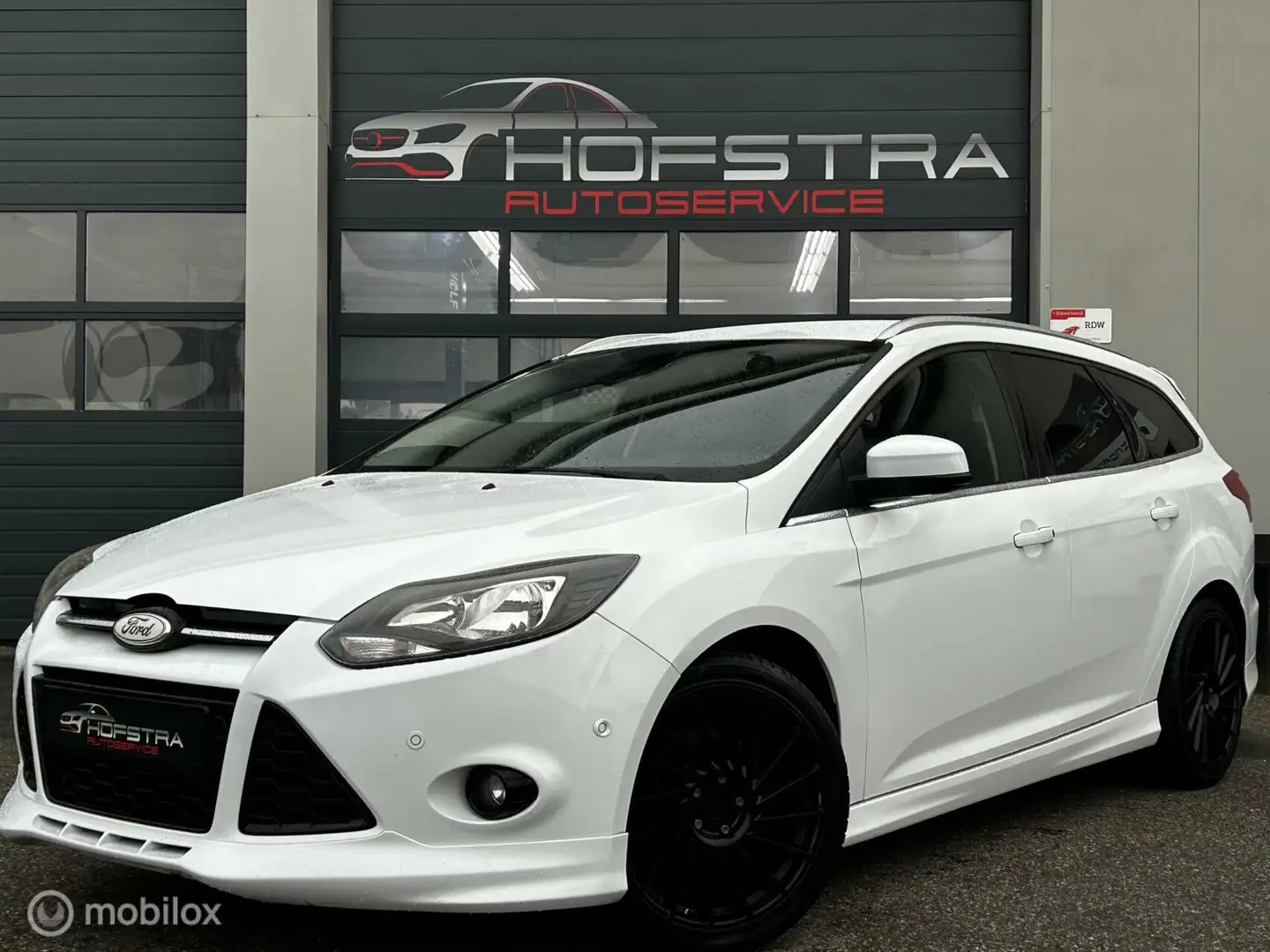 Ford Focus Wagon 1.6 EcoBoost Sport Stoelverw Clima Uniek! Wit - 1