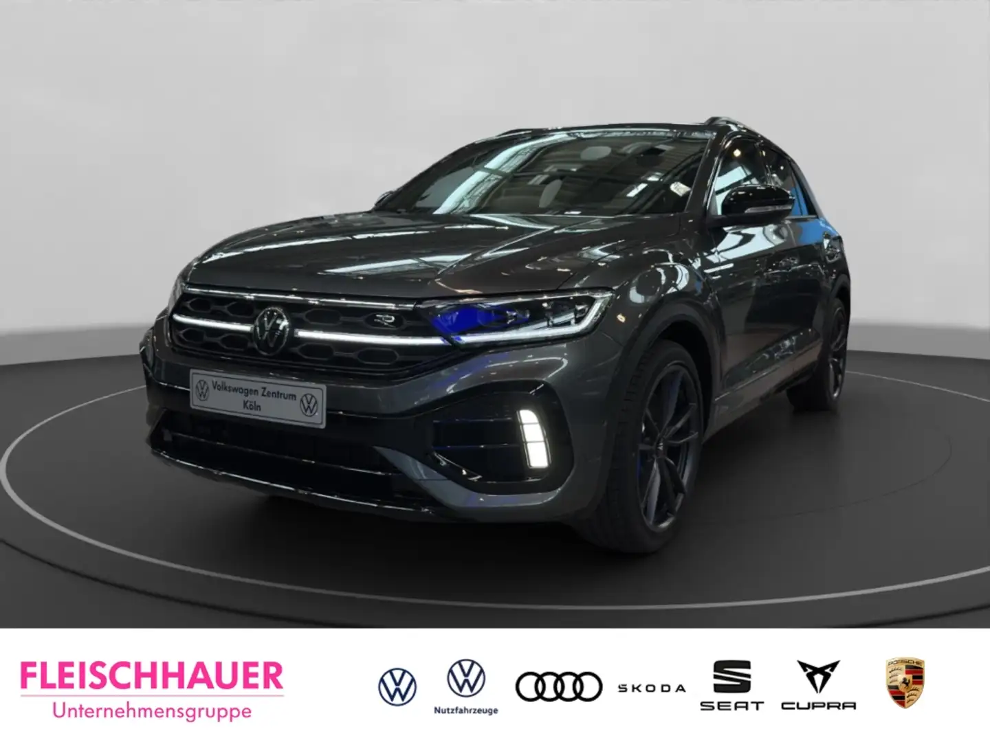 Volkswagen T-Roc R 2.0 l TSI AHK PANO NAVI ACC KEYLESS IQ LIGHT Grau - 1