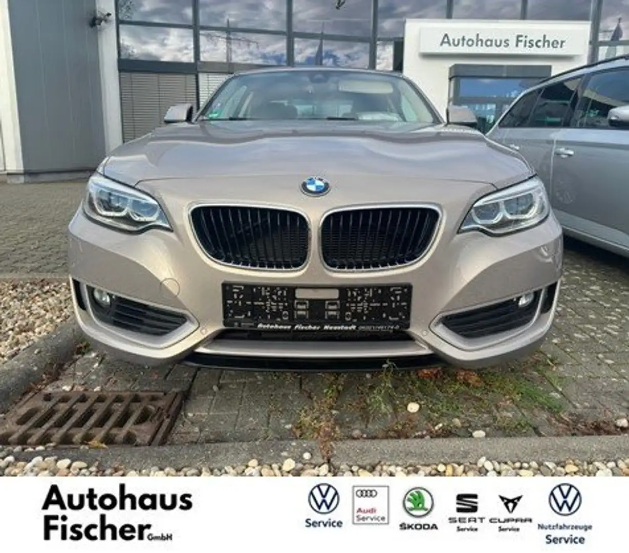 BMW 218 218 i Coupe Aut Advantage Grau - 2
