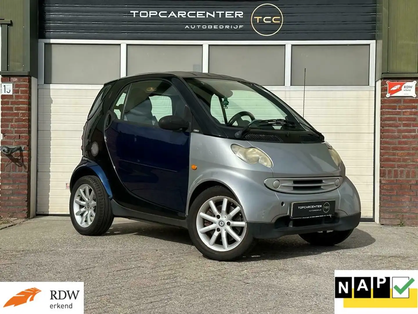 smart forTwo coupé 0.7 pure/LAGE KM/APK/NAP Noir - 1