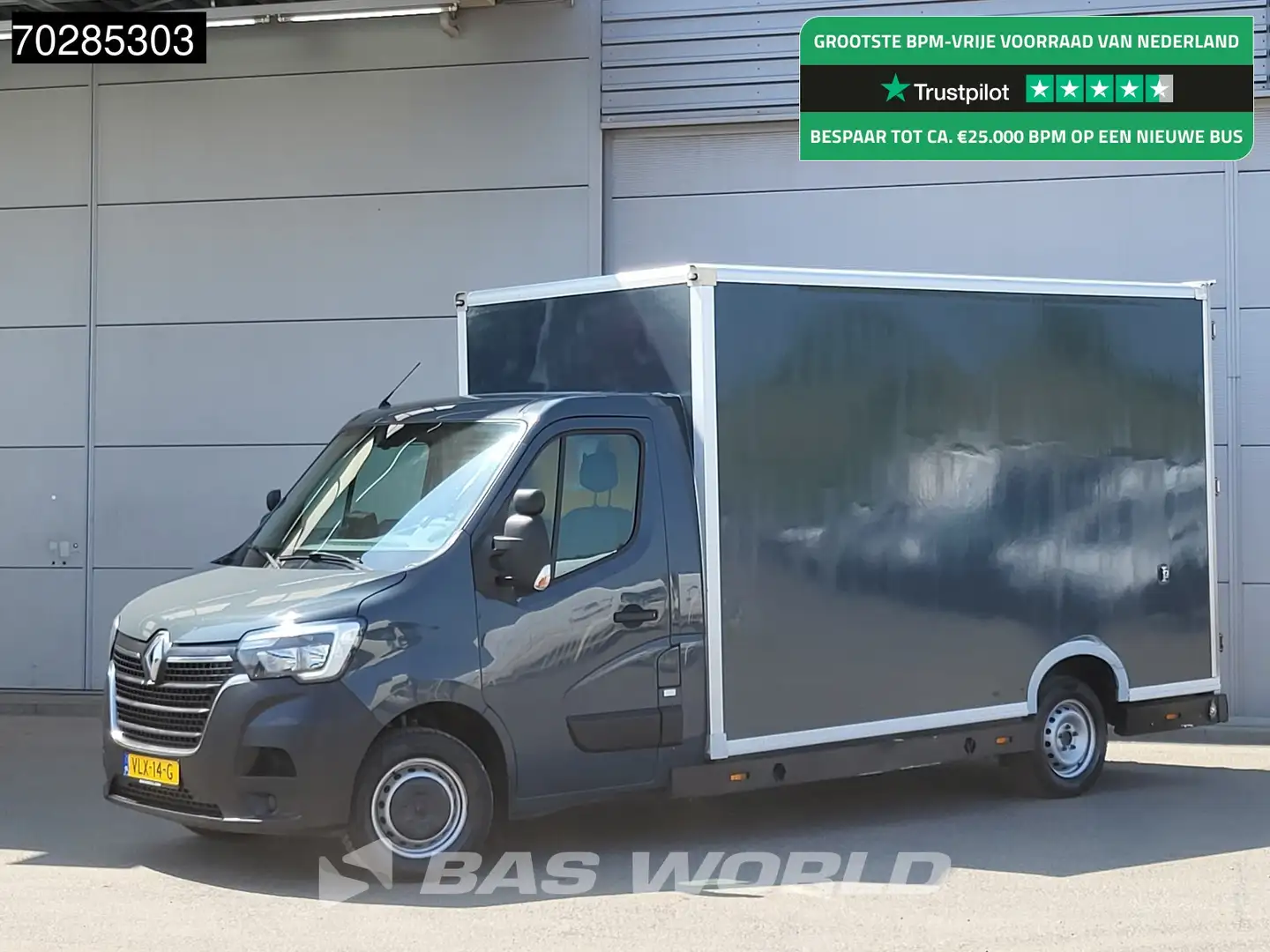 Renault Master 150PK Bakwagen Airco Cruise Luchtvering Meubelbak Wit - 1