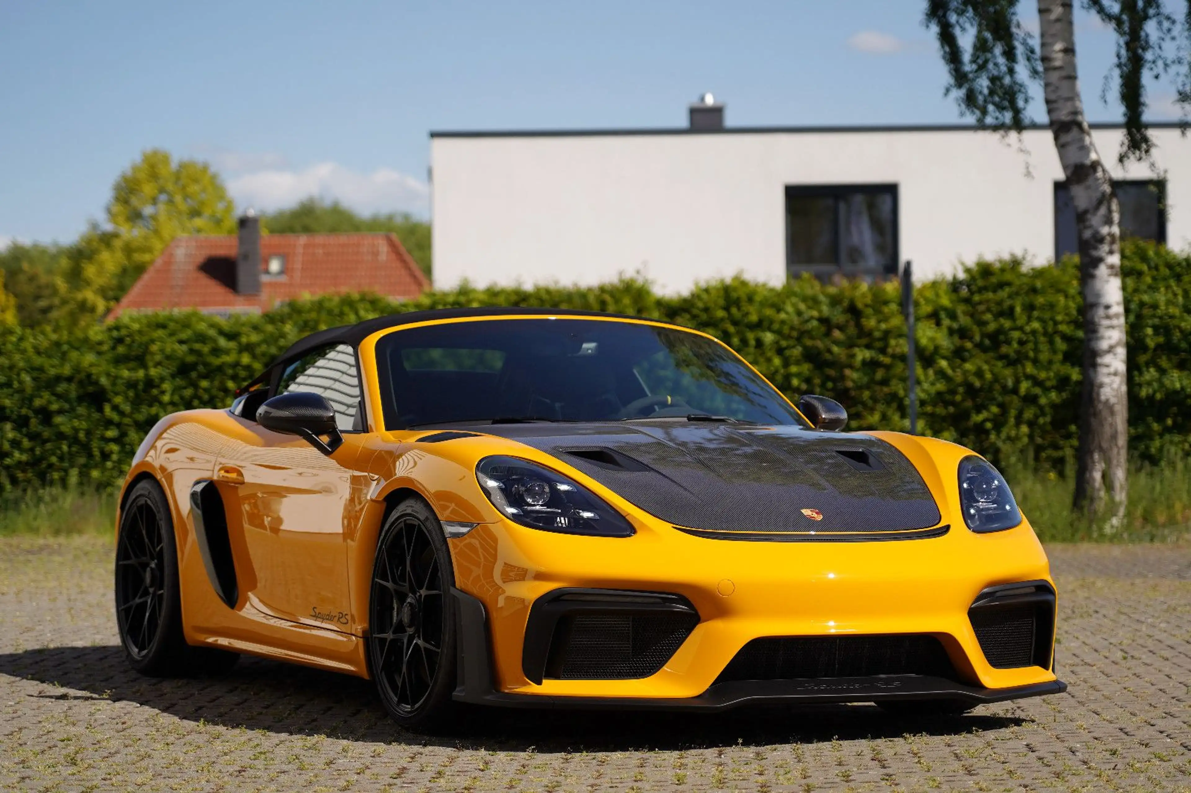 Porsche Boxster Spyder RS -PTS signalgelb-Weissach-Lift-neu !
