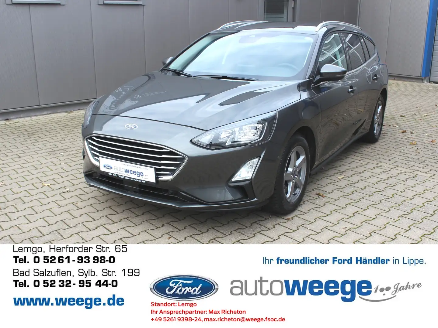 Ford Focus Cool & Connect 1,0 EcoBoost Start/Stopp Grau - 1