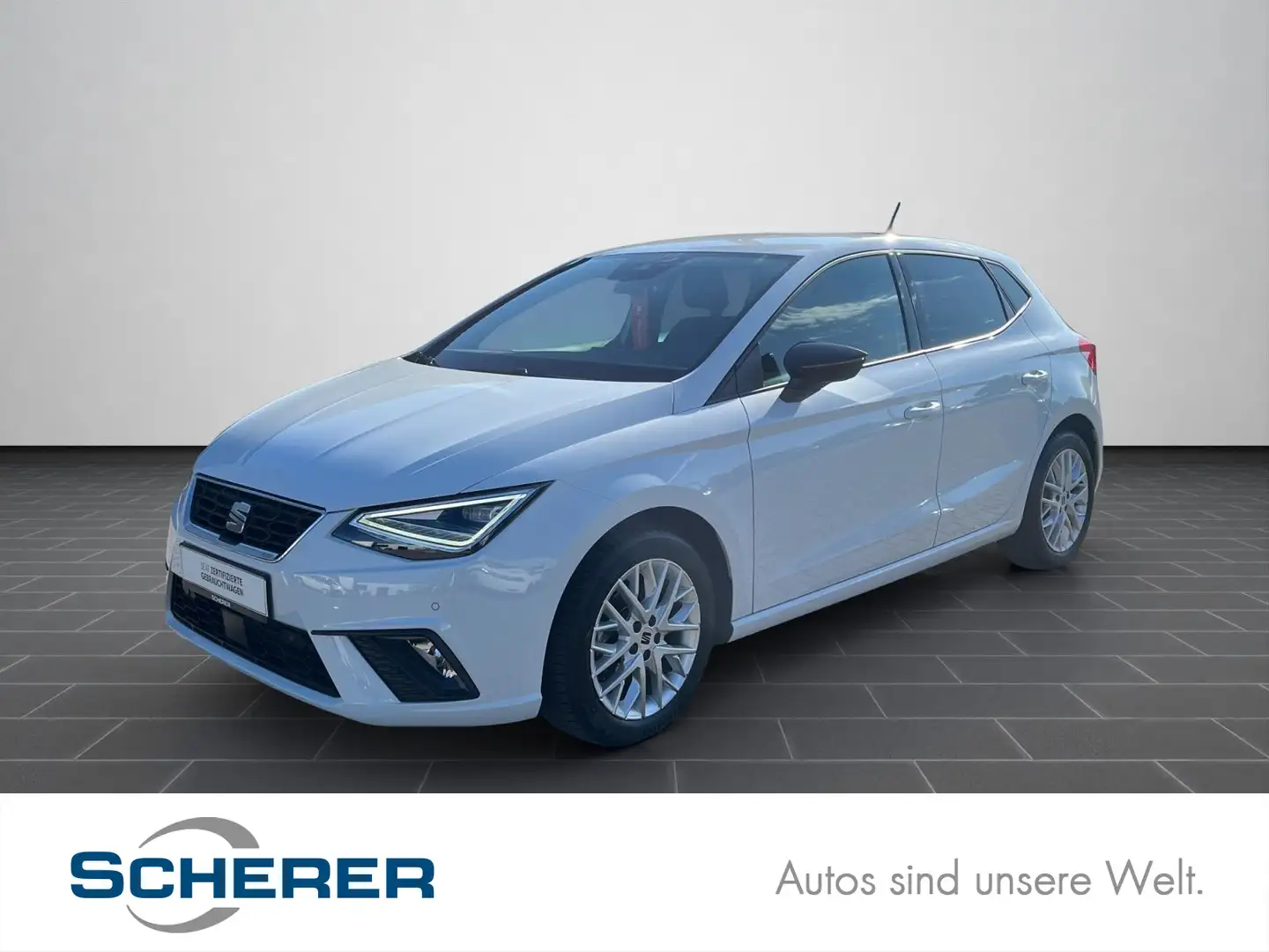 SEAT Ibiza 1.0 TSI FR-Line DSG/NAVI/RearView/PDC uvm. Weiß - 1
