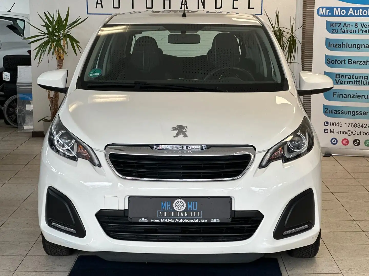 Peugeot 108 Active°1.Hand°Klima°Allwetter°Tüv Neu Weiß - 1