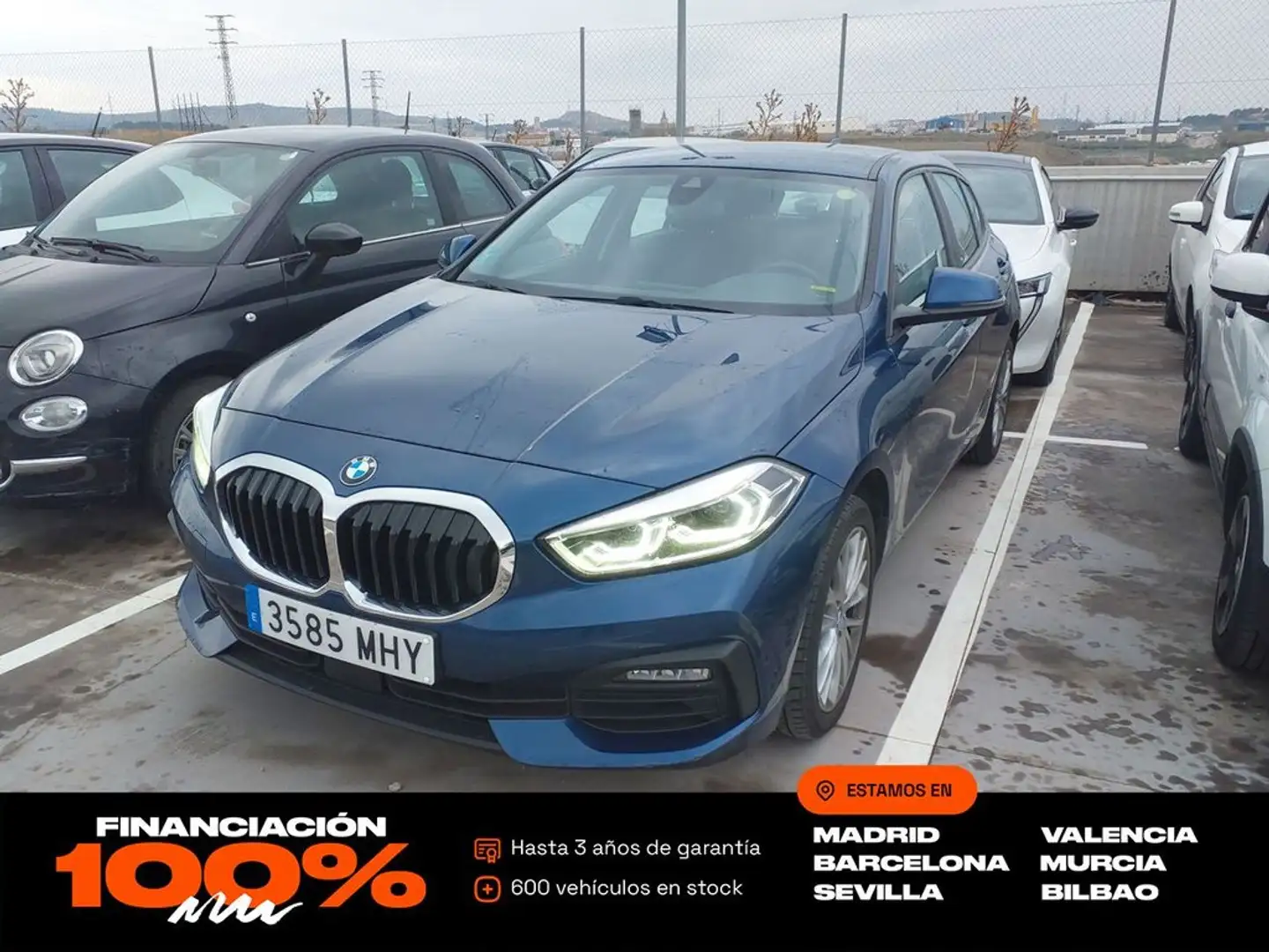 BMW 118 118i Bleu - 1