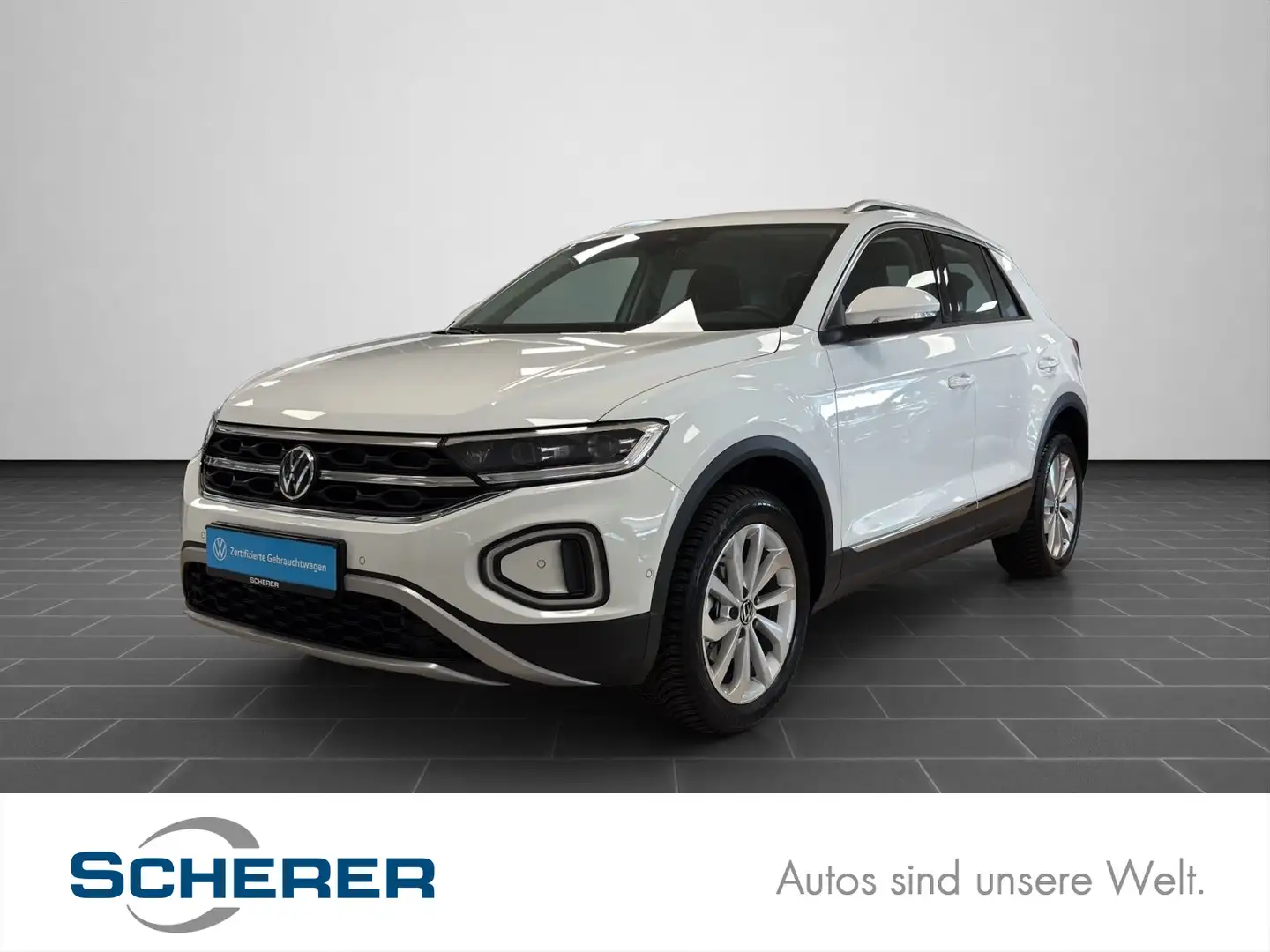 Volkswagen T-Roc Style 1.5 TSI Style DSG NAVI APP AHK RearV Weiß - 1