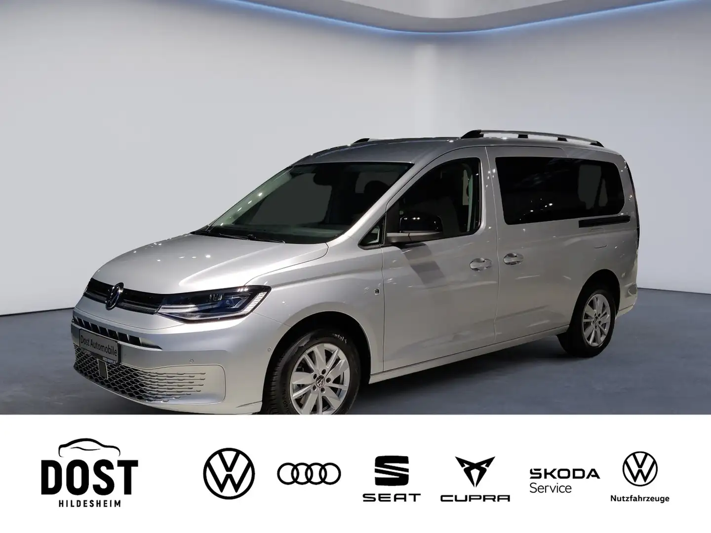 Volkswagen Caddy Maxi Life 7-Sitzer 1,5 l TSI DSG LED+GJR Silber - 1