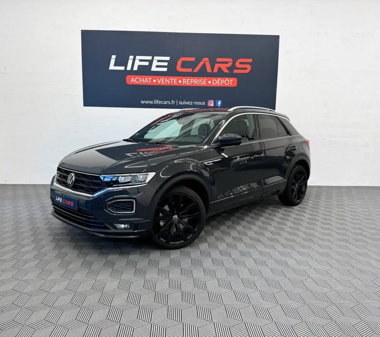 Volkswagen T-Roc 1.5 TSI 150ch R-Line DSG7 2022 1ère main entretien Gris - 2