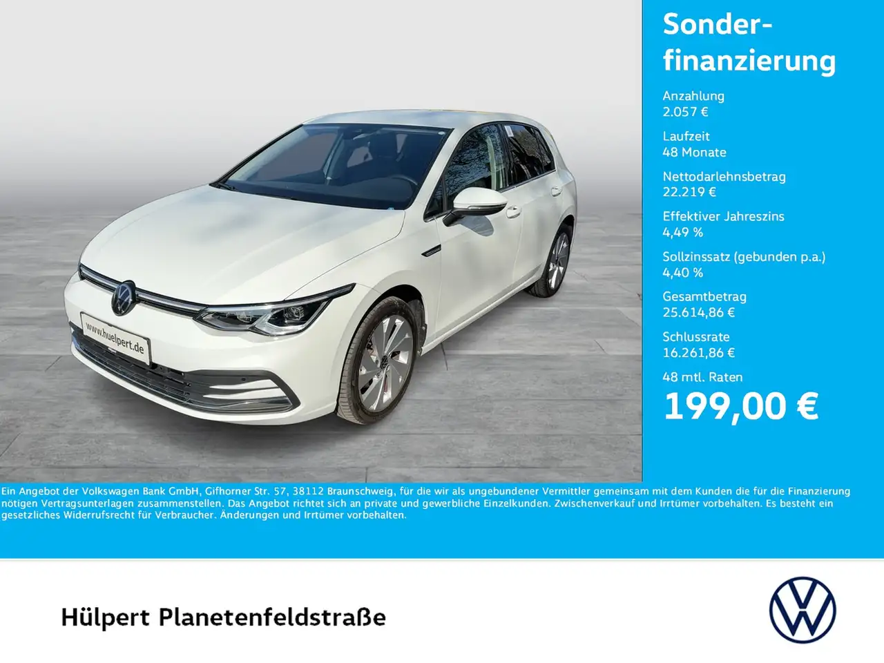 Volkswagen Golf VIII 1.5 eTSI STYLE CAM ACC CARPLAY LM17