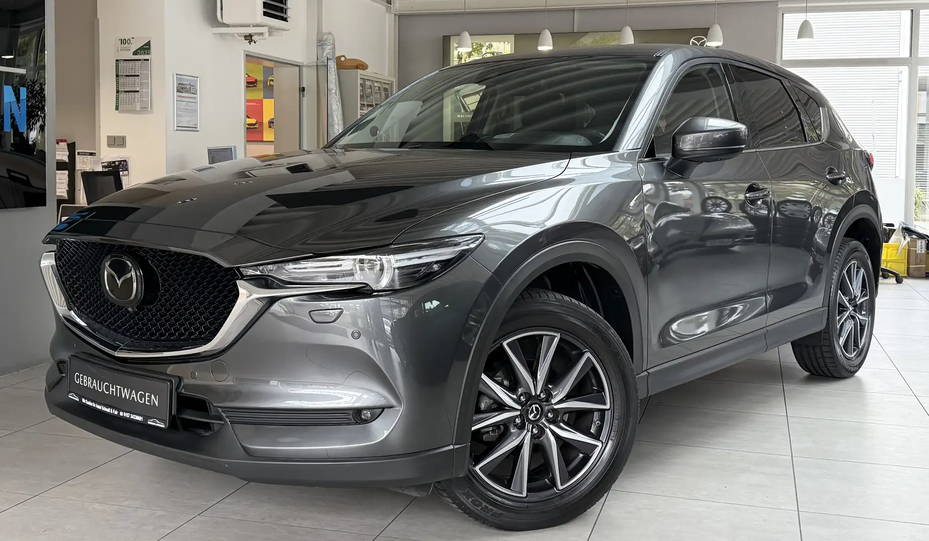 Mazda CX-5 Sports-Line AWD 1-Hand 360 Kamera BOSE Navi SHZ Grau - 1
