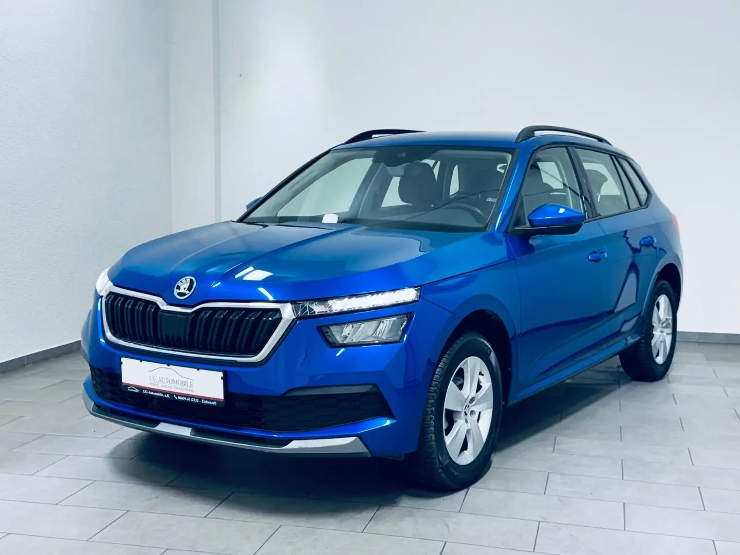 Skoda Kamiq Ambition 1.0 TGI * 1.HAND * TEMPOMAT * PDC Blauw - 1
