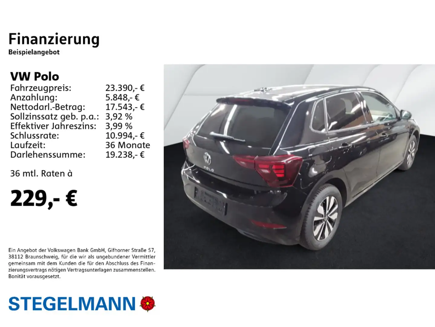 Volkswagen Polo VI 1.0 TSI DSG Facelift Move *AHK*Kamera*LE Schwarz - 2