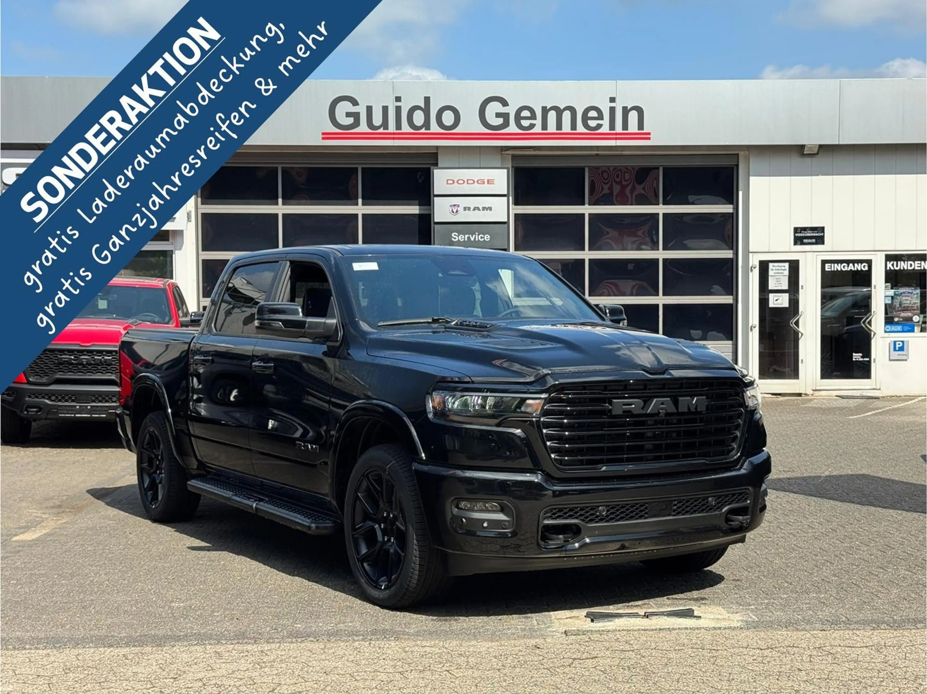 Dodge RAM 1500 Laramie Night AHK , Beifahrerdisplay, Pano