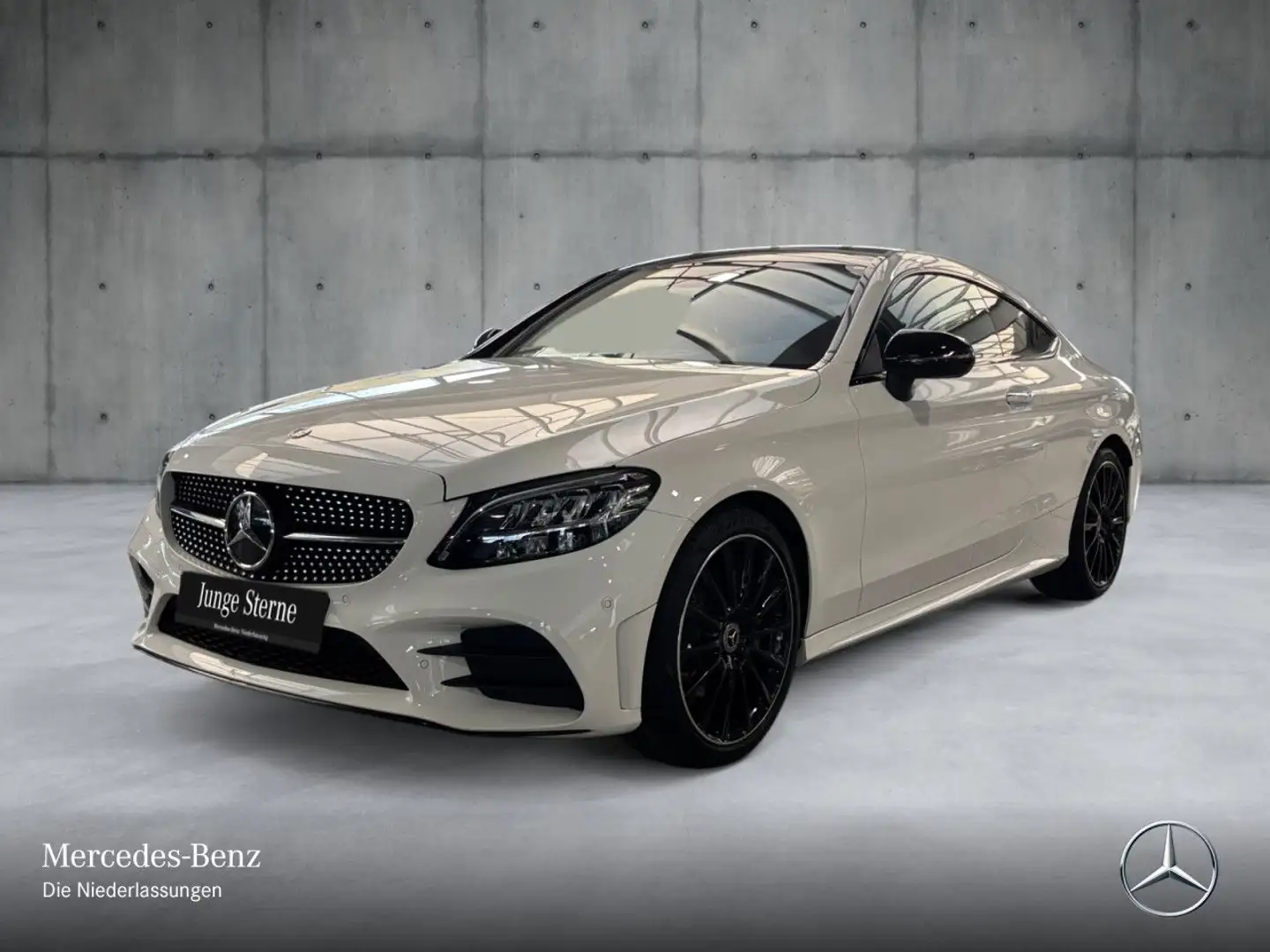 Mercedes-Benz C 200 Coupé AMG+NIGHT+PANO+LED+KAMERA+19"+SPUR+9G Weiß - 2