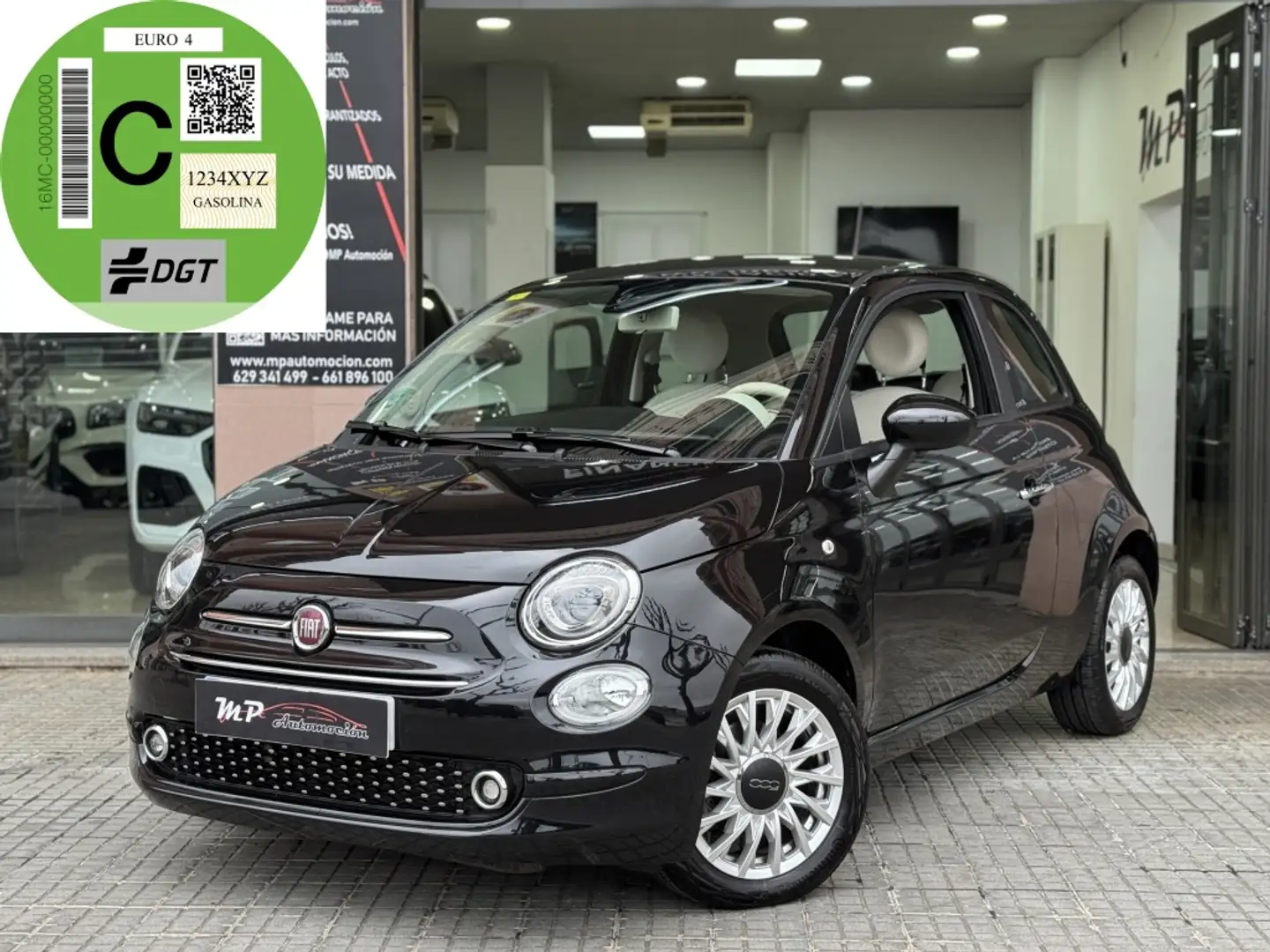 Fiat 500 1.2 Lounge MTA Schwarz - 1