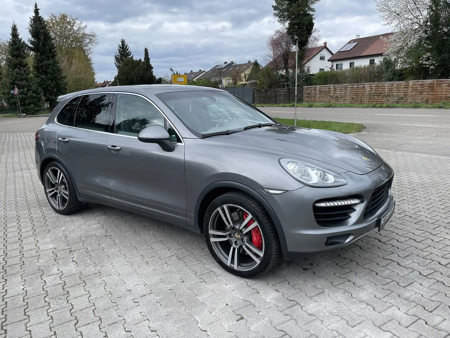 Porsche Cayenne Turbo*1.Hand,deutsch,Scheckheft,21´´ Alu Grijs - 2