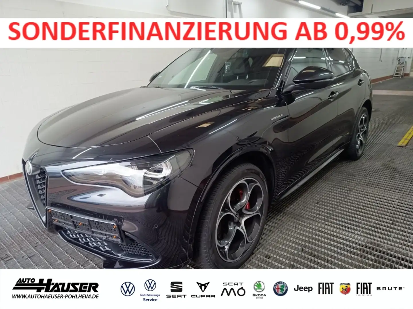 Alfa Romeo Stelvio Veloce 2.2 Diesel AT8 Q4 EL. HECKKL. HARMAN-KARDON Schwarz - 1