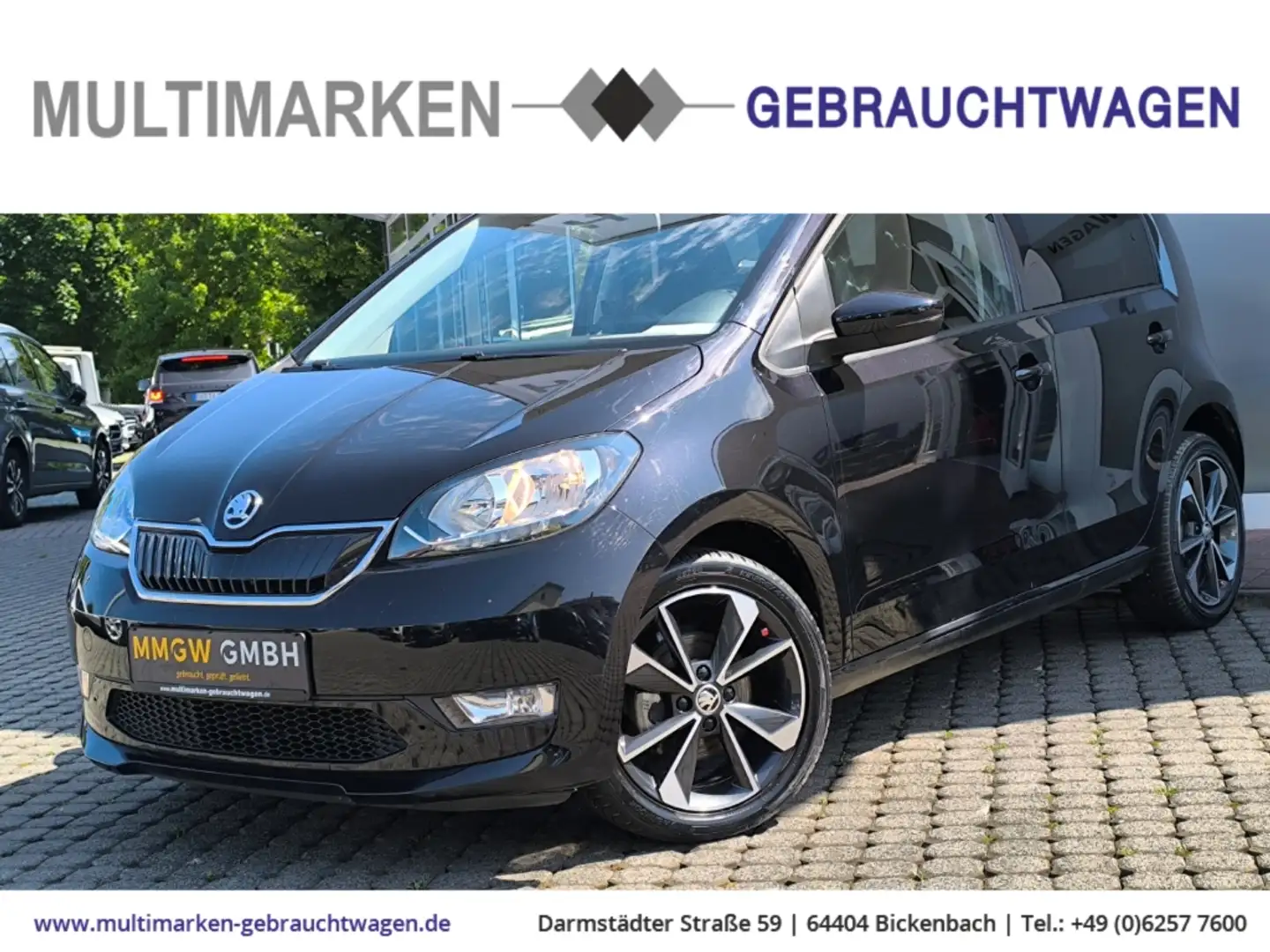 Skoda Citigo e iV Style Klima/DAB/Ambiente/ SHZ/Spurhalte/Temp Schwarz - 1