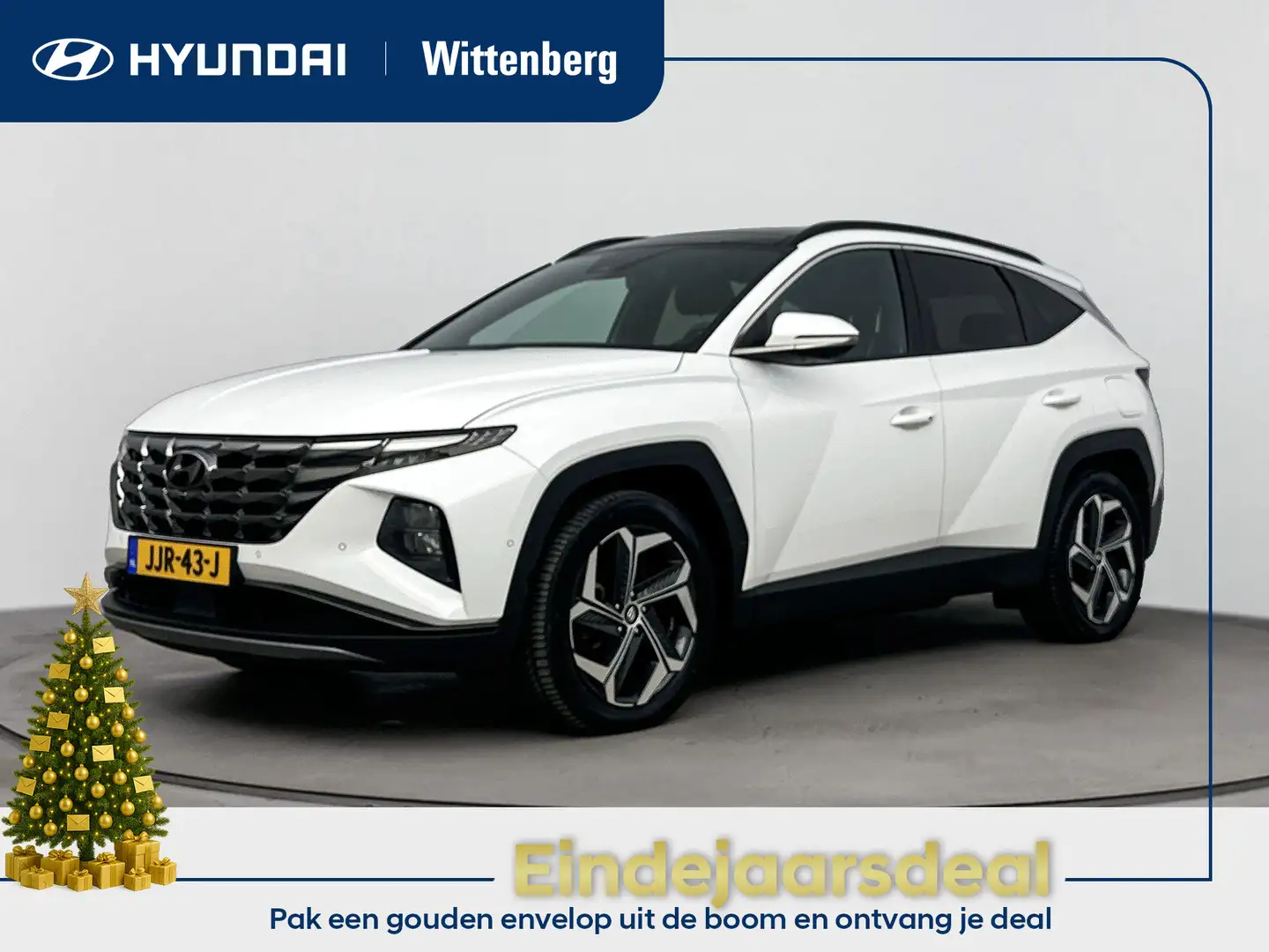 Hyundai TUCSON 1.6 T-GDI PHEV Premium Sky 4WD | Leer | Stoelventi Wit - 1