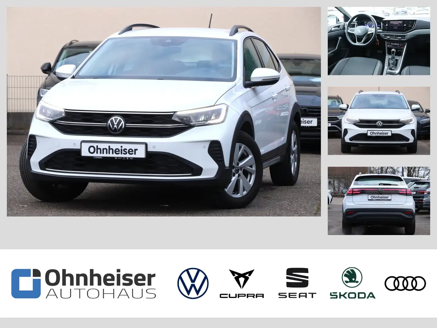 Volkswagen Taigo 1.0 TSI DSG Life RFK*ACC*SHZ*Climatronic Weiß - 1