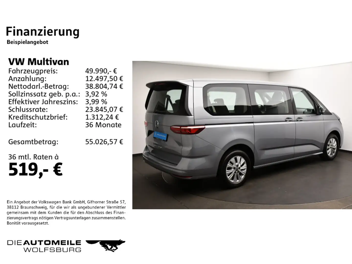 Volkswagen T7 Multivan T7 Multivan LÜ 2.0 TDI DSG lang/Stand/LED/AHK Silber - 2